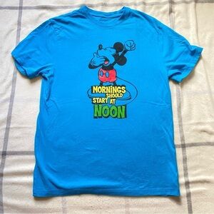 Disney Blue Mickey Mouse T-Shirt Men’s Medium